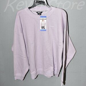 DKNY Women's Logo Fleece Crewneck